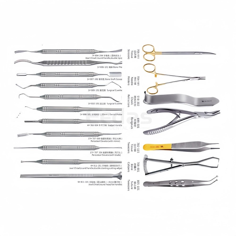Dental Implant Instrument Kit 18 - Piece - EEDAS Dental