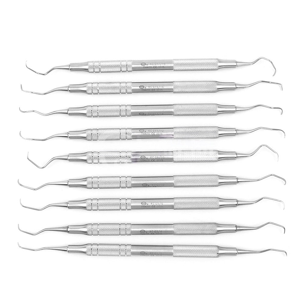 Gracey Curettes Complete Set (9 pcs) - EEDAS Dental
