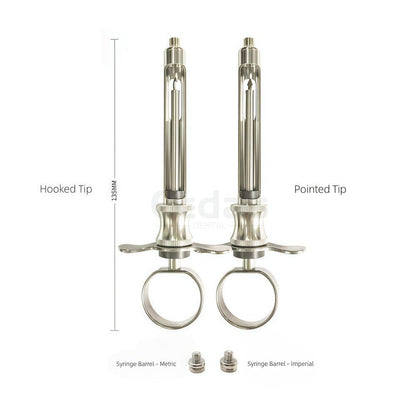 Hook Tip / Pointed Tip Aspirating Dental Syringe - EEDAS Dental